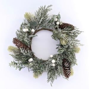 Rustic Winter Wreath | Modern 13"-14" Winter Wreath